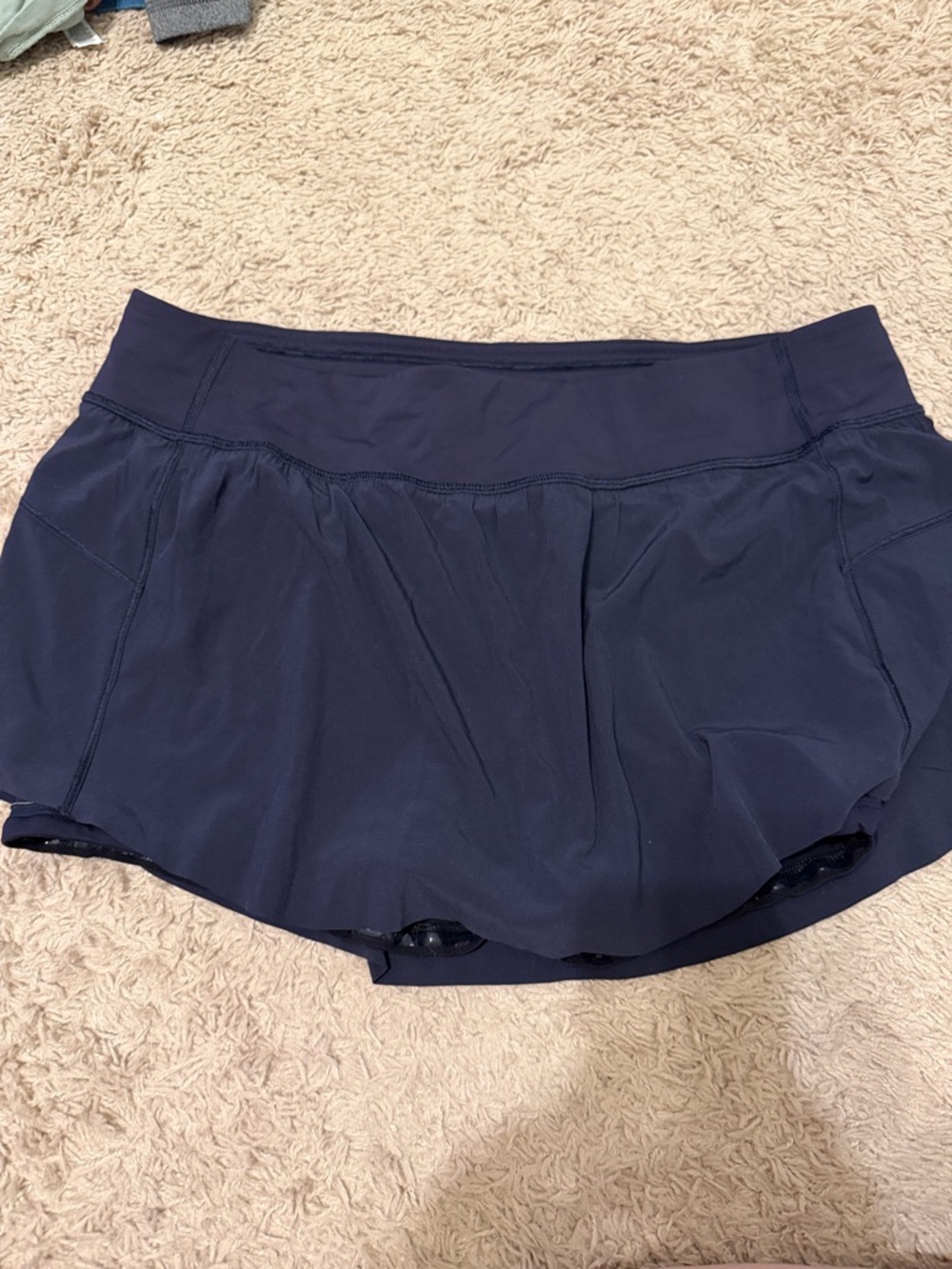 lululemon athletica Navy Athletic Skort with Built-in Shorts